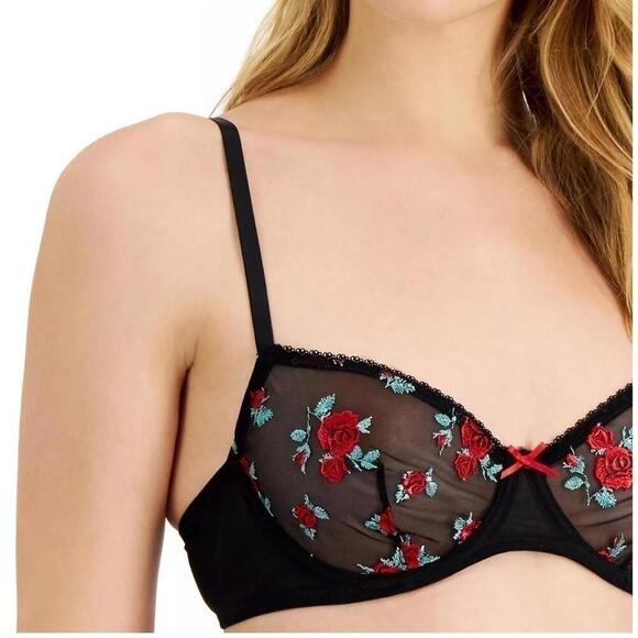 New INC INTERNATIONAL CONCEPTS
Rose Embellished Bra, medium - Picture 4 of 10